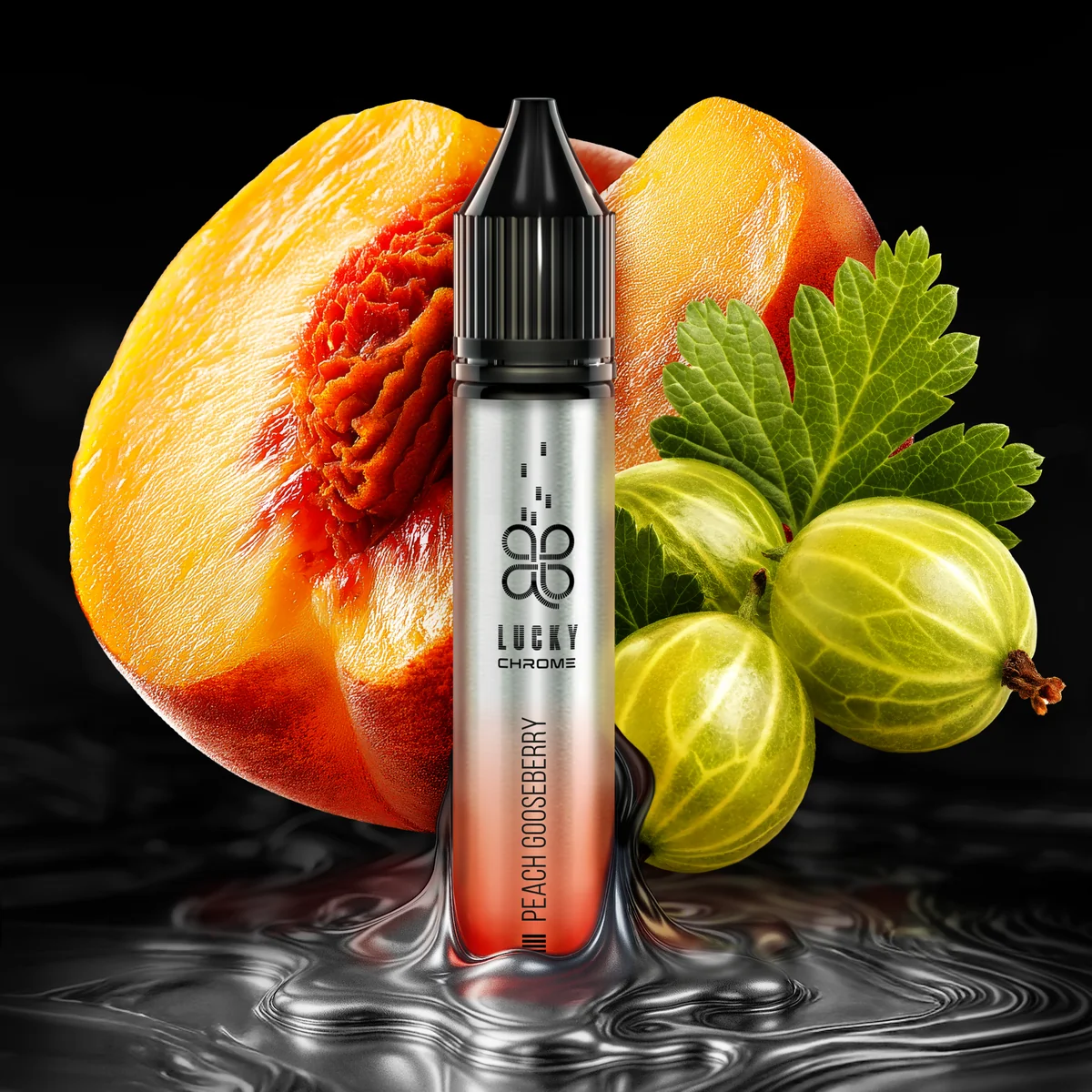 LUKCY LUKCY CHROME Peach Gooseberry 30мл
