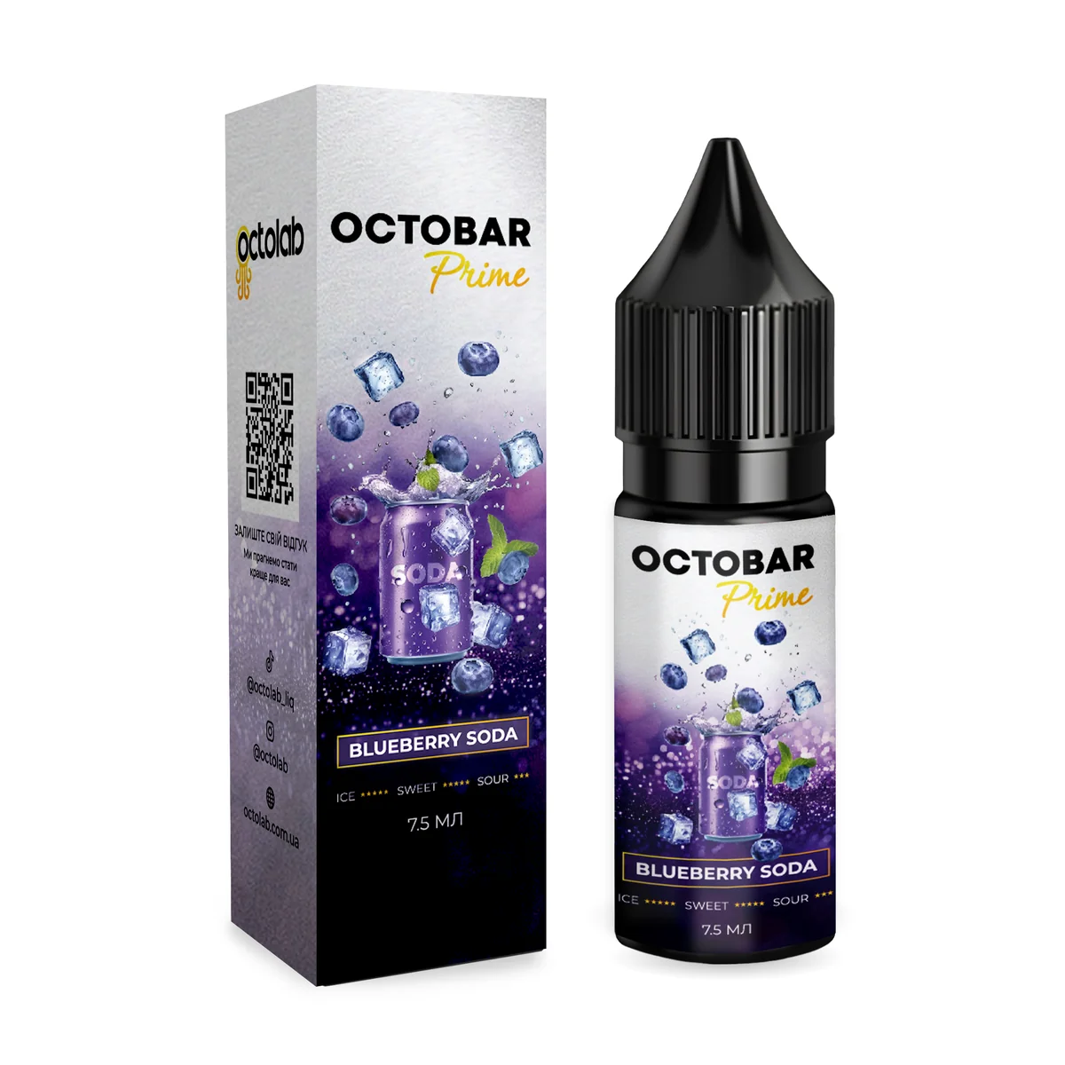 OCTOBAR PRIME Blueberry Soda 15мл
