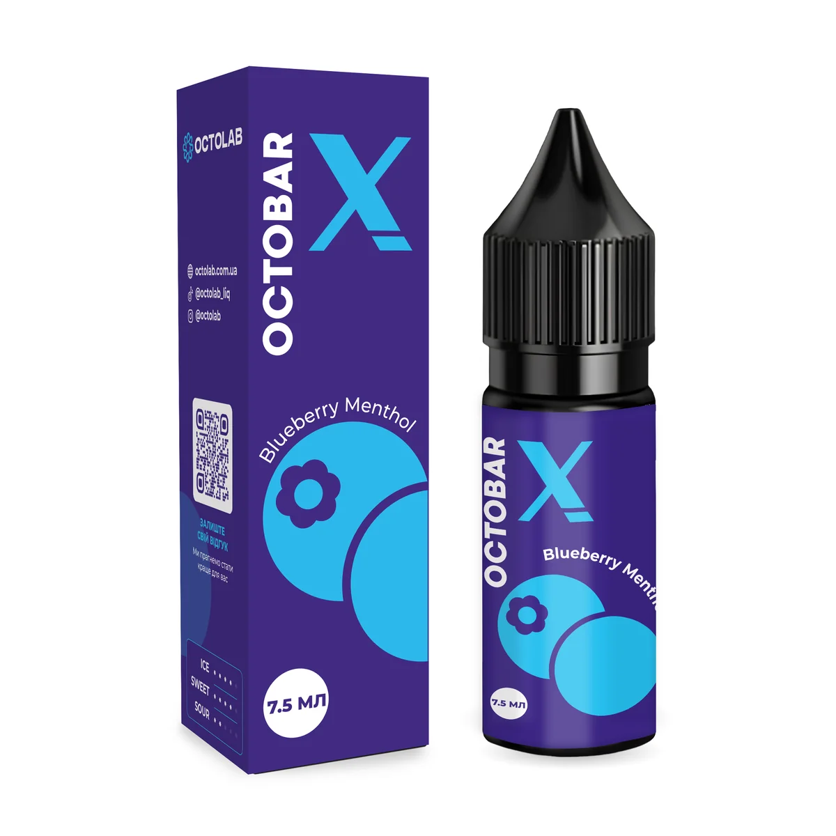 OCTOBAR X Blueberry Menthol 15мл